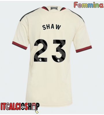 Manchester United Luke Shaw #23 Terza Maglia Femmina 2026-27 Manica Corta